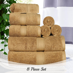Egyptian Cotton Heavyweight 8 Piece Towel Set