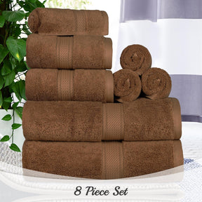 Egyptian Cotton Heavyweight 8 Piece Towel Set