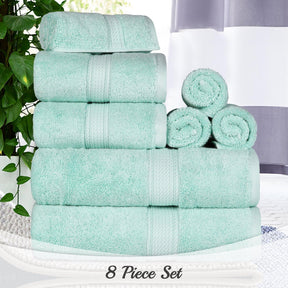 Egyptian Cotton Heavyweight 8 Piece Towel Set