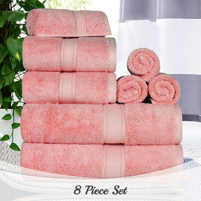 Egyptian Cotton Heavyweight 8 Piece Towel Set