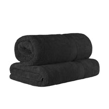 Egyptian Cotton Highly Absorbent 2 Piece Ultra-Plush Solid Bath Sheet Set - Black