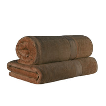 Egyptian Cotton Highly Absorbent 2 Piece Ultra-Plush Solid Bath Sheet Set - Chocolate