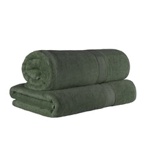 Egyptian Cotton Highly Absorbent 2 Piece Ultra-Plush Solid Bath Sheet Set - Forest Green