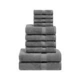 Madison Egyptian Cotton Plush Heavyweight 10 Piece Towel Set - Egyptian Cotton Towel Set by Superior Brand