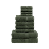 10-Piece Egyptian Cotton Plush Towel Set - Madison