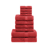 10-Piece Egyptian Cotton Plush Towel Set - Madison