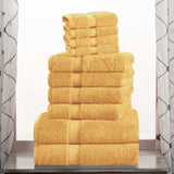 10-Piece Egyptian Cotton Plush Towel Set - Madison