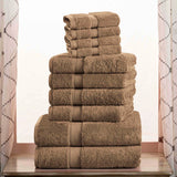 10-Piece Egyptian Cotton Plush Towel Set - Madison