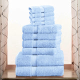 10-Piece Egyptian Cotton Plush Towel Set - Madison