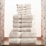 10-Piece Egyptian Cotton Plush Towel Set - Madison