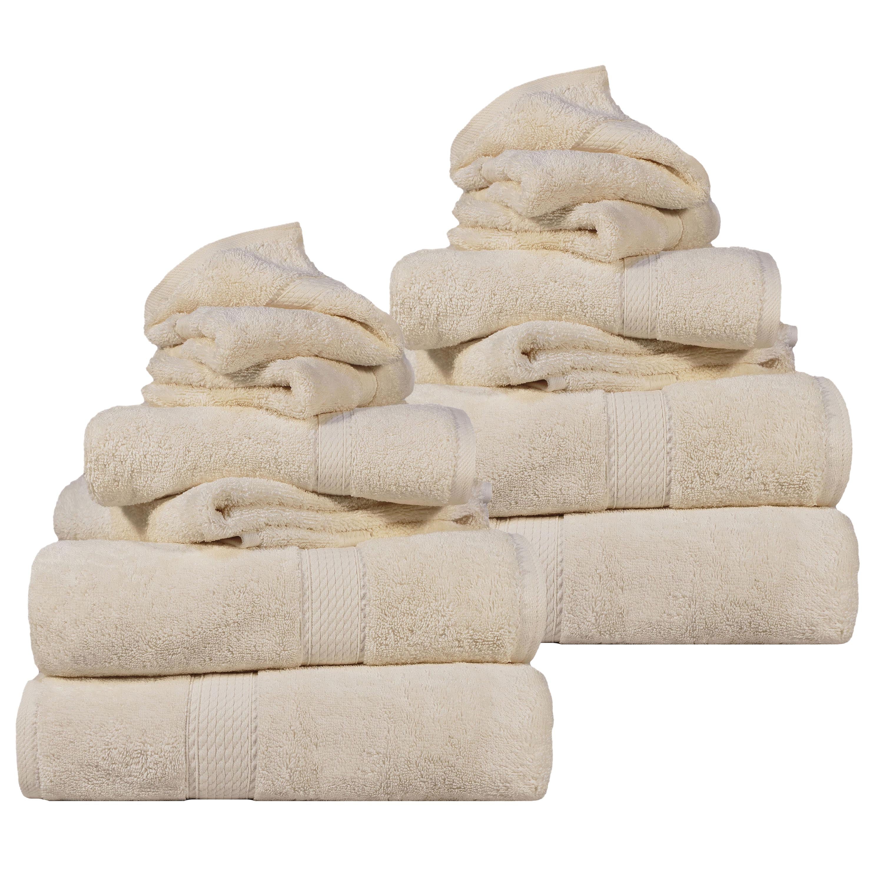 Egyptian Cotton Madison Plush Towel Sets By Superior Brand