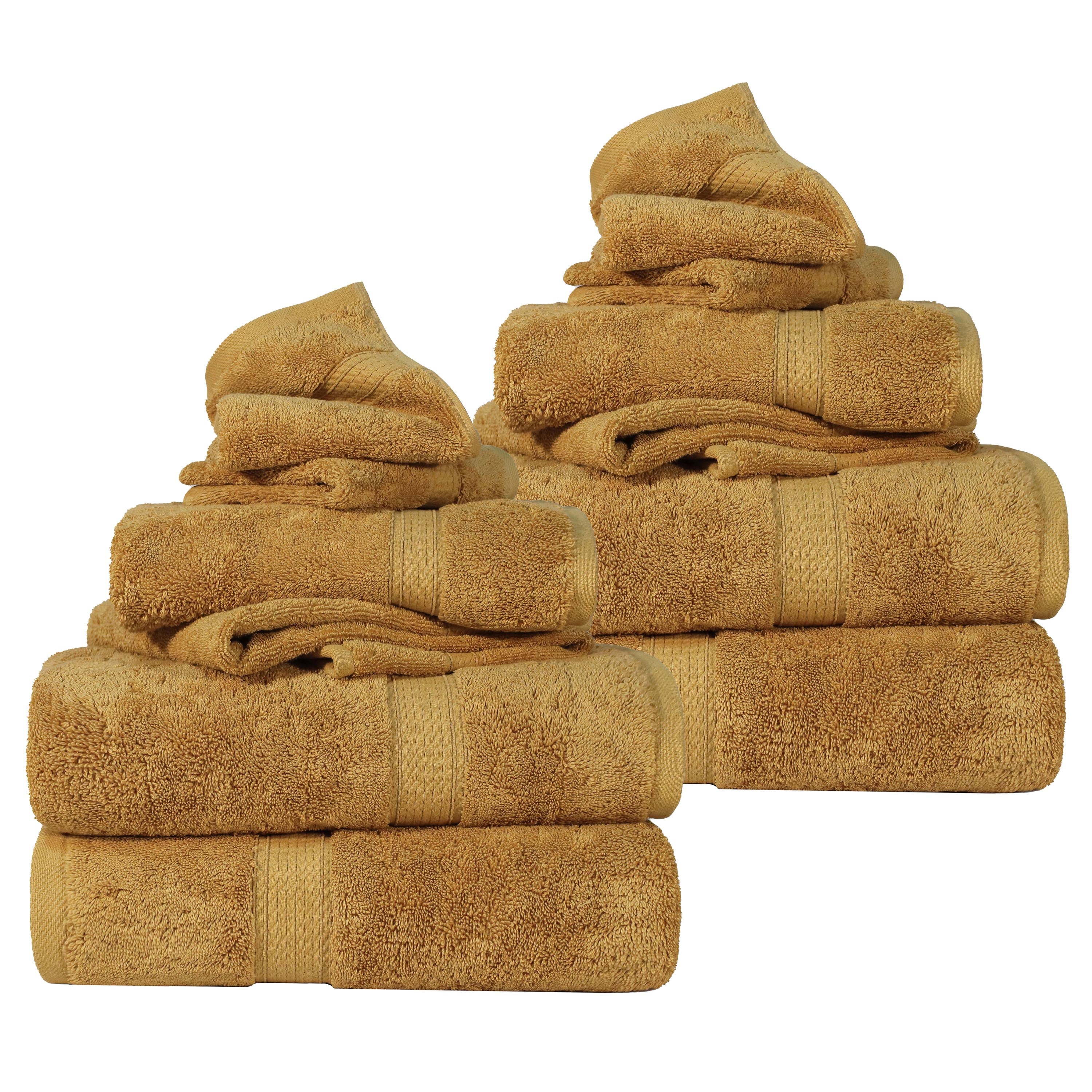 Egyptian Cotton Madison Plush Towel Sets By Superior Brand