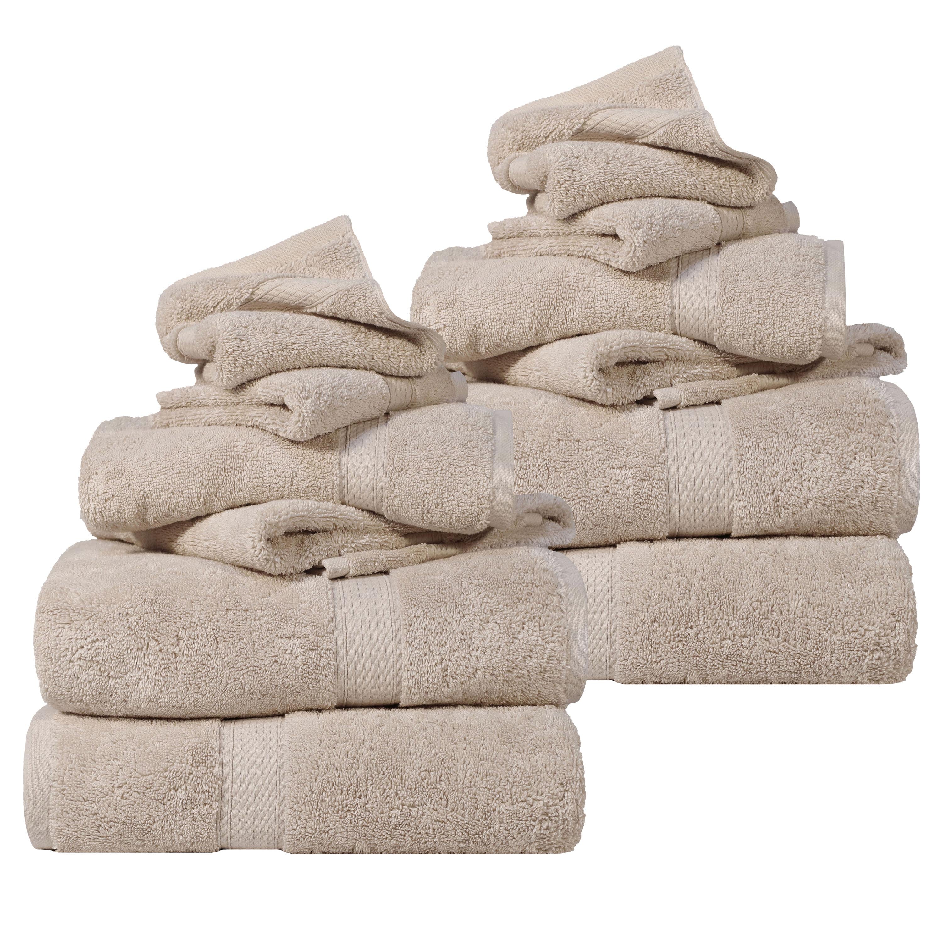 Egyptian Cotton Madison Plush Towel Sets By Superior Brand