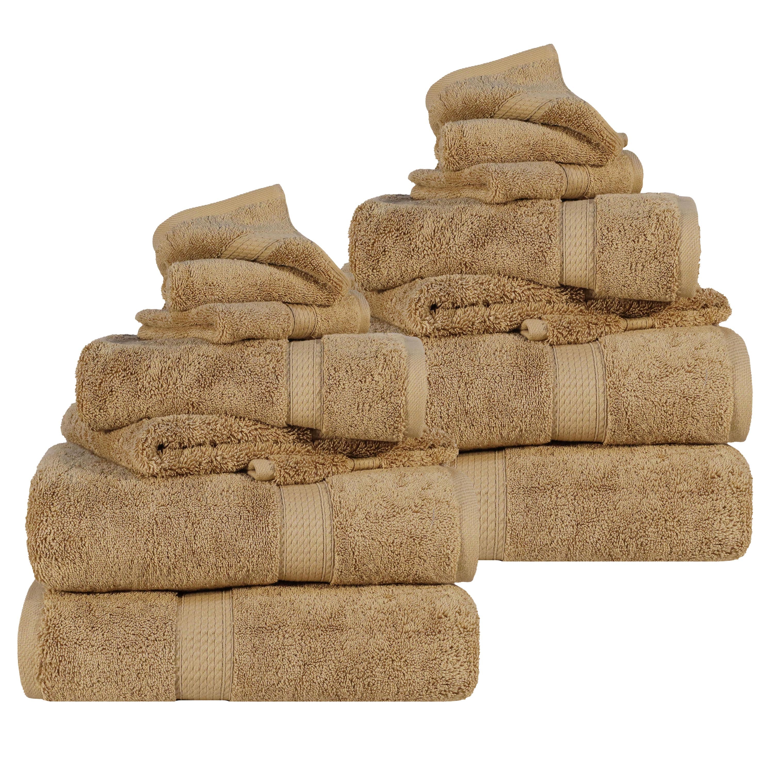 Egyptian Cotton Madison Plush Towel Sets By Superior Brand