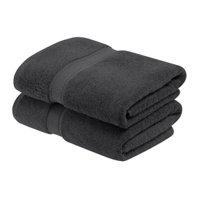 Egyptian Cotton Heavyweight 2 Piece Bath Towel Set - Charcoal