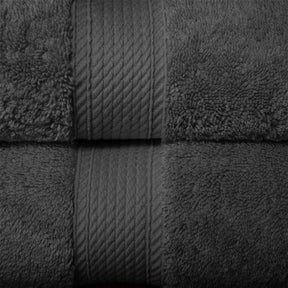 Superior Egyptian Cotton Heavyweight 6 Piece Bath Towel Set - Charcoal