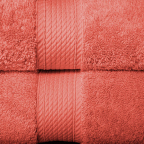 Egyptian Cotton Heavyweight 10 Piece Bath Towel Set - Coral