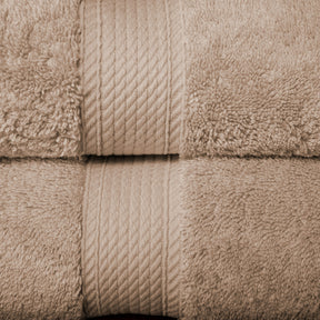 Superior Egyptian Cotton Heavyweight 6 Piece Bath Towel Set - Latte