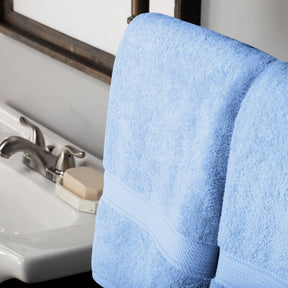 Egyptian Cotton Heavyweight 2 Piece Bath Towel Set - Light Blue