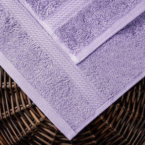 Egyptian Cotton Heavyweight 8 Piece Towel Set -Purple