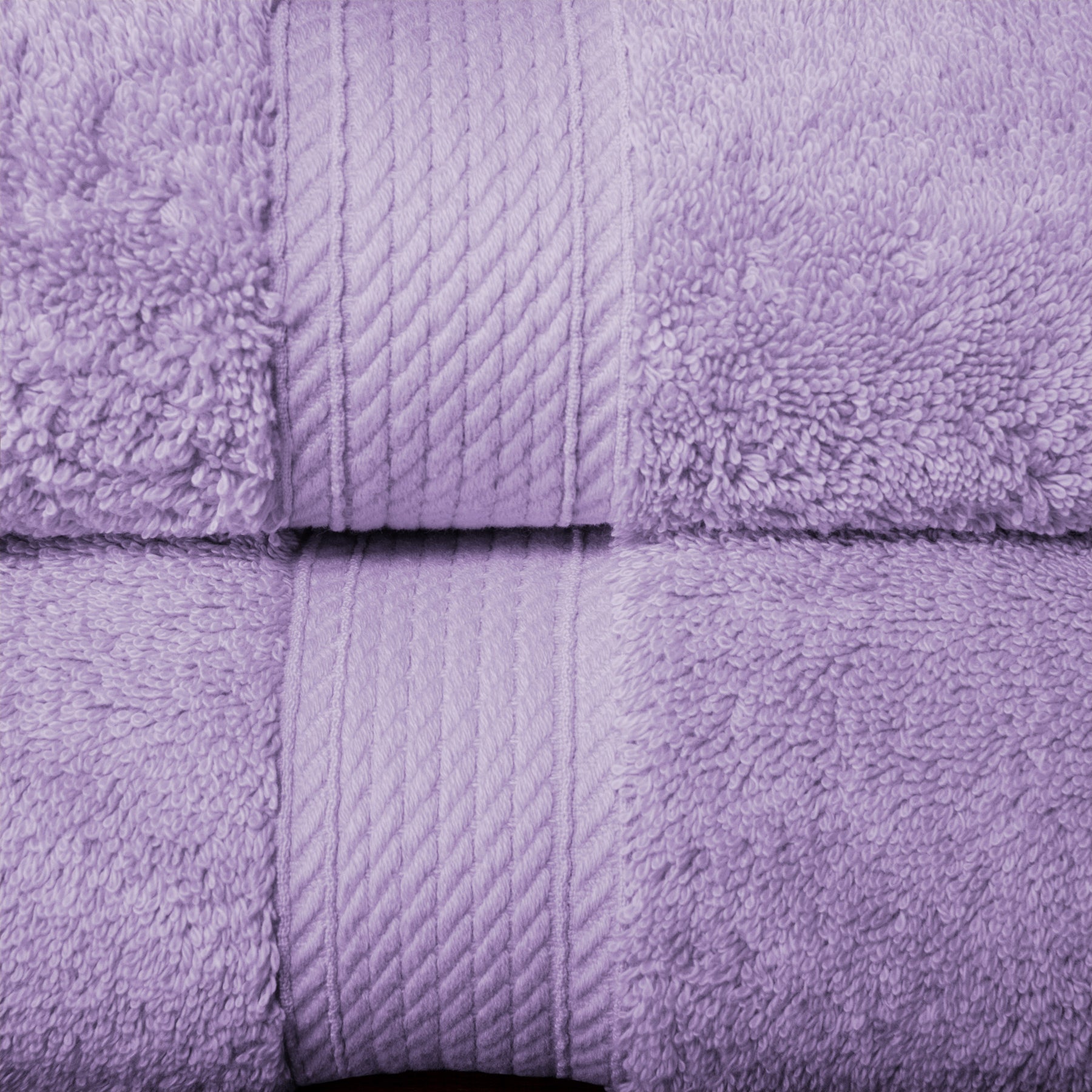 Egyptian Cotton Heavyweight 2 Piece Bath Towel Set - Purple