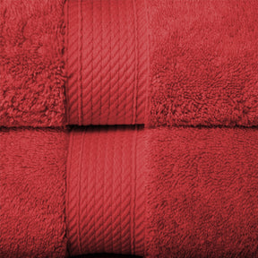 Egyptian Cotton Heavyweight 10 Piece Bath Towel Set - Red