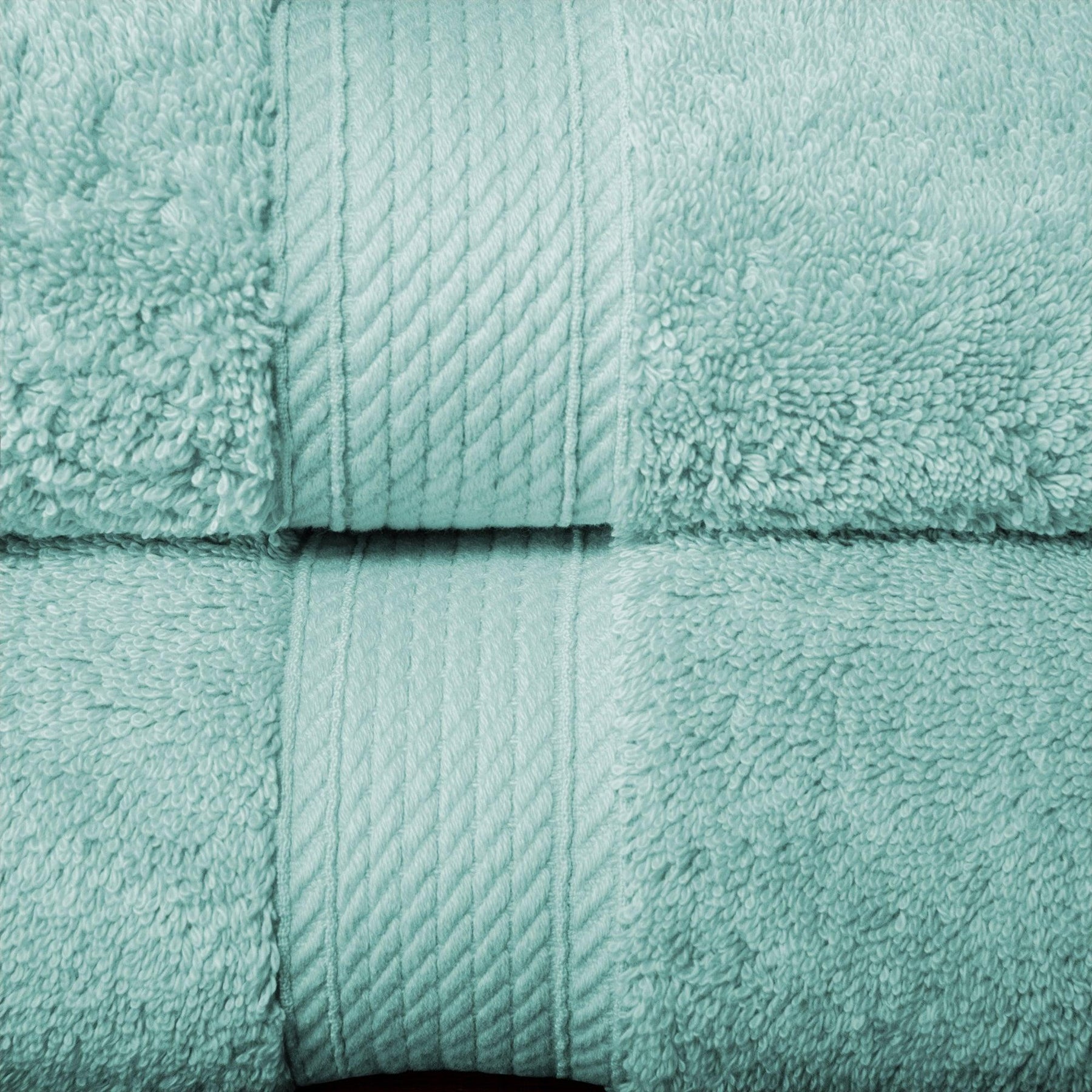 Egyptian Cotton Heavyweight 10 Piece Bath Towel Set - Sea Foam