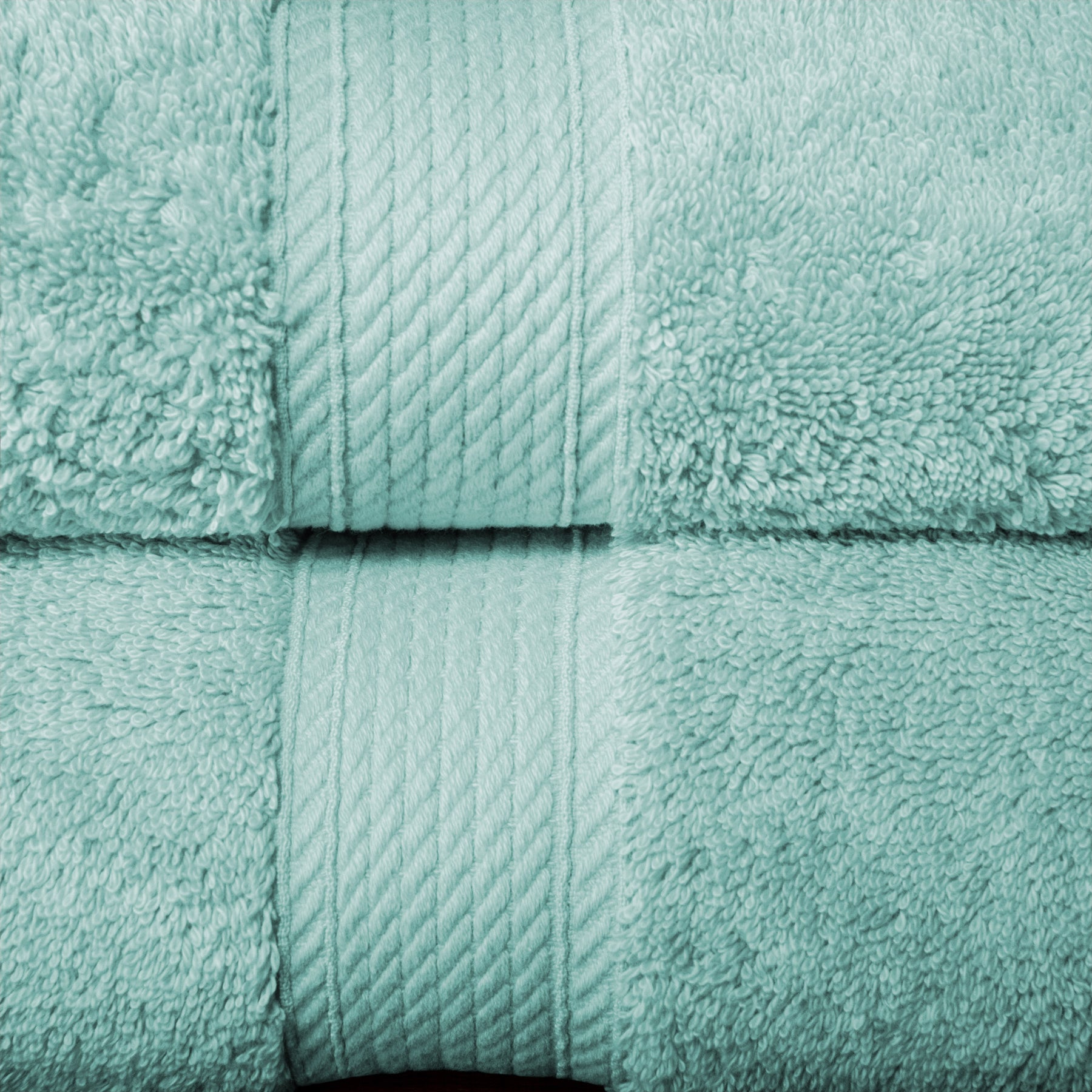 Superior Egyptian Cotton Heavyweight 6 Piece Bath Towel Set - Sea Foam