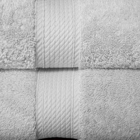 Egyptian Cotton Heavyweight 8 Piece Towel Set - Silver