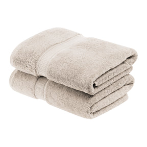 Egyptian Cotton Heavyweight 2 Piece Bath Towel Set - Stone