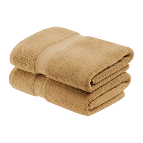 Egyptian Cotton Heavyweight 2 Piece Bath Towel Set - Toast