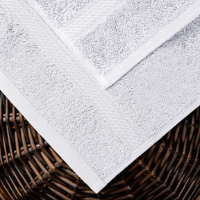 Egyptian Cotton Heavyweight 8 Piece Towel Set - White