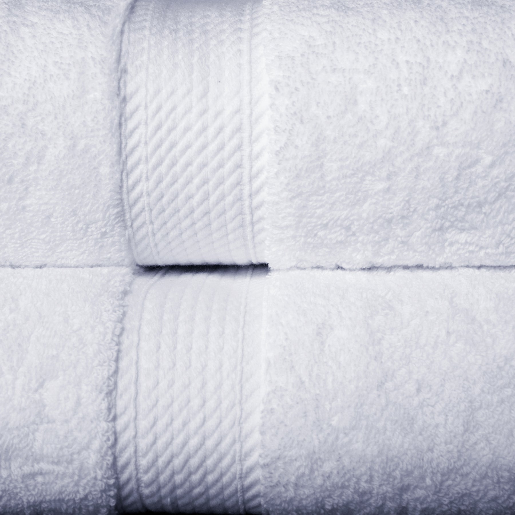Egyptian Cotton Heavyweight 10 Piece Bath Towel Set - White