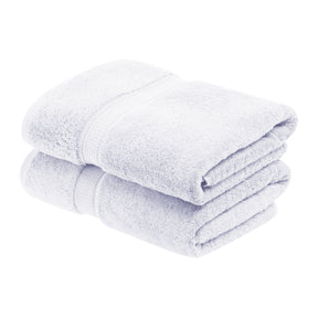 Egyptian Cotton Heavyweight 2 Piece Bath Towel Set - White