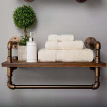 Egyptian Cotton Heavyweight 3 Piece Bath Towel Set - Cream