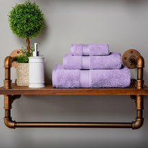 Egyptian Cotton Heavyweight 3 Piece Bath Towel Set - Purple
