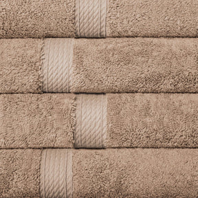 Superior Egyptian Cotton Plush Heavyweight Absorbent Luxury Soft 9-Piece Towel Set - Latte