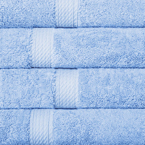 Superior Egyptian Cotton Plush Heavyweight Absorbent Luxury Soft Bath Towel - Light Blue