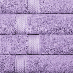 Superior Egyptian Cotton Plush Heavyweight Absorbent Luxury Soft Bath Towel - Purple
