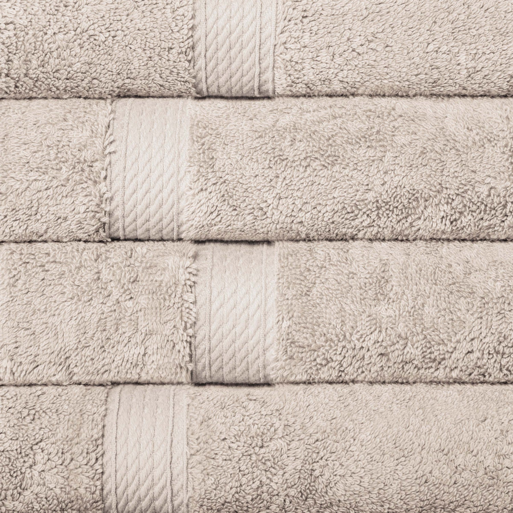 Superior Egyptian Cotton Plush Heavyweight Absorbent Luxury Soft Bath Towel - Stone
