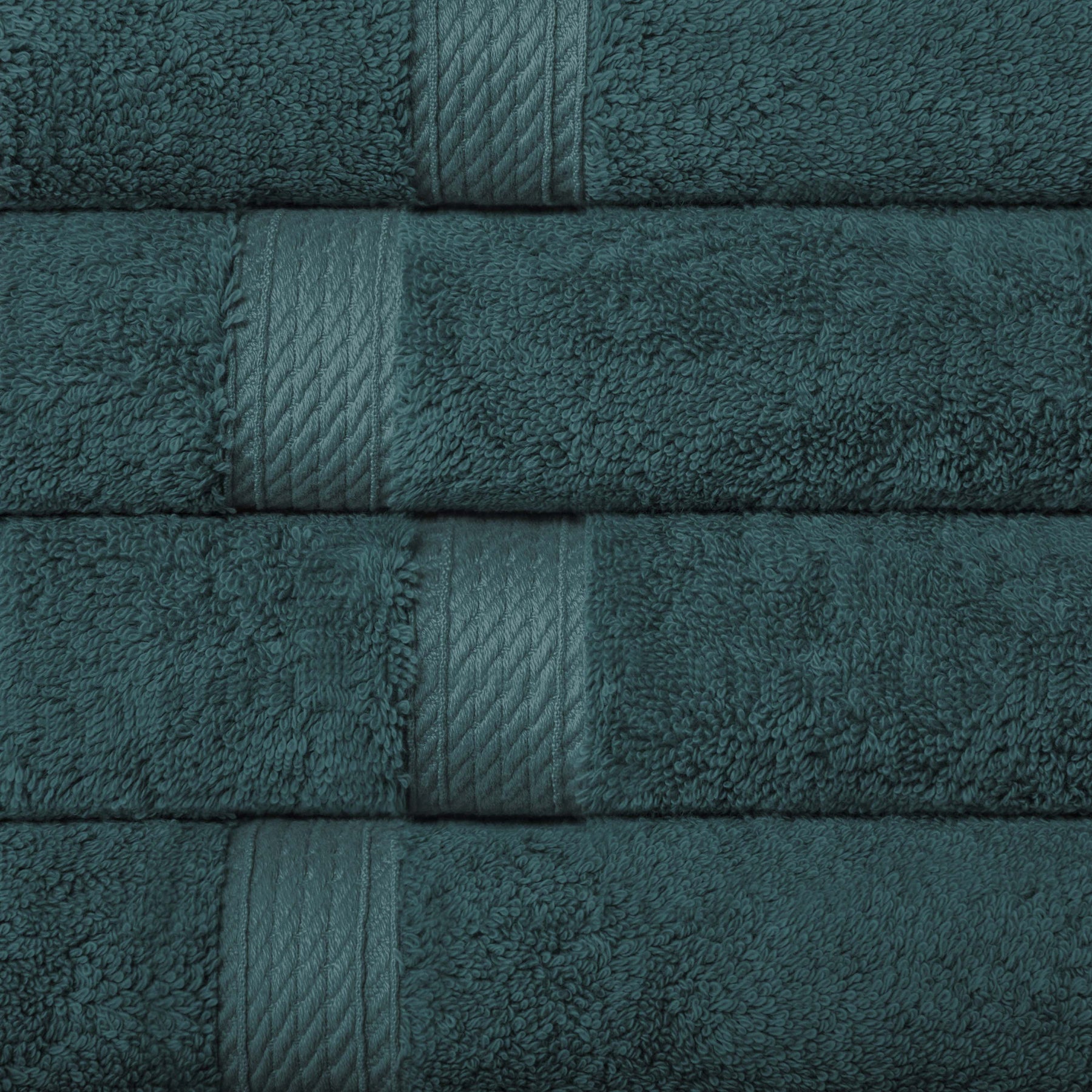 Superior Egyptian Cotton Plush Heavyweight Absorbent Luxury Soft 9-Piece Towel Set - Teal