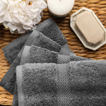 Madison Egyptian Cotton Plush Thick Absorbent Hand Towel Set of 4 - Egyptian Cotton Hand Towel by Superior Brand
