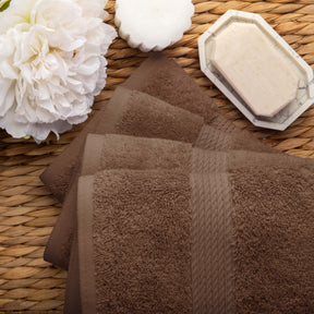Superior Egyptian Cotton Plush Heavyweight Absorbent Luxury Soft Bath Towel - Chocolate