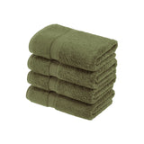 Egyptian Cotton Hand Towels 4-Piece Plush Set by Madison