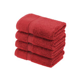Egyptian Cotton Hand Towels 4-Piece Plush Set by Madison