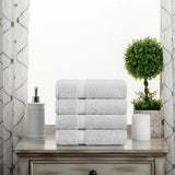 Egyptian Cotton Hand Towels 4-Piece Plush Set by Madison