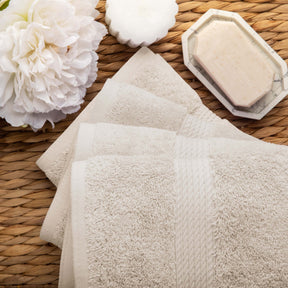 Superior Egyptian Cotton Plush Heavyweight Absorbent Luxury Soft 9-Piece Towel Set - Stone