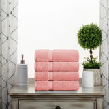 Egyptian Cotton Hand Towels 4-Piece Plush Set by Madison