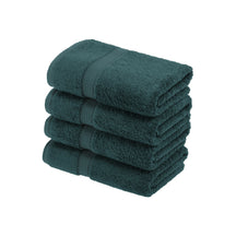 Solid Egyptian Cotton 4 Piece Hand Towel Set - Teal