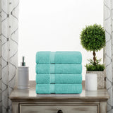 Egyptian Cotton Hand Towels 4-Piece Plush Set by Madison